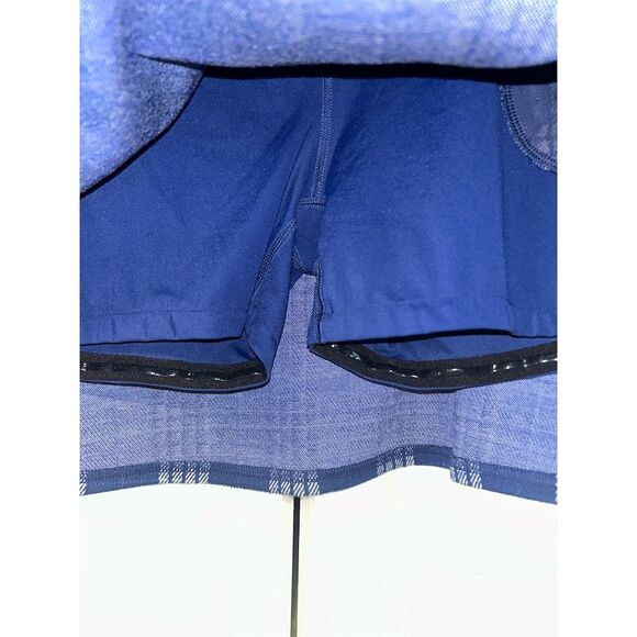 Tuckernuck Women's A-Line Plaid Skort Blue Knee Length Size S - Picture 3 of 8